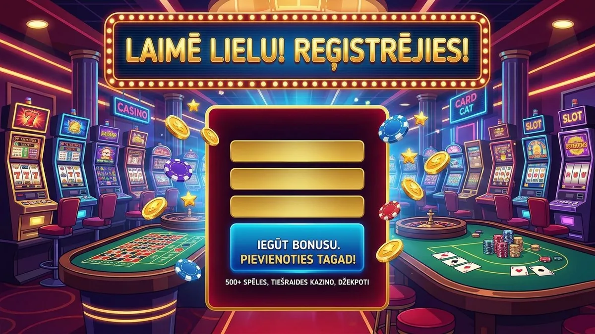 Reģistrācija ar bonusu